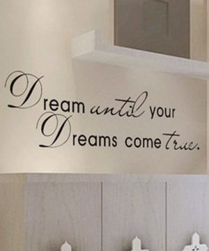 Kvalitná nálepka na stenu z PVC - DREAM - 50 x 70 cm