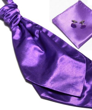 Luxusný pánsky set - ascot kravata, vreckovka a manžetové gombíky n11