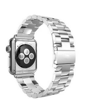 iWatch náramok na Apple hodinky z článkovej ocele - strieborný