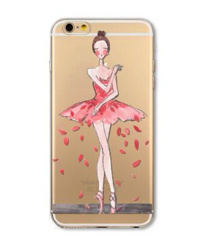 Kvalitný silikónový obal na iPhone 5/5S - ballet