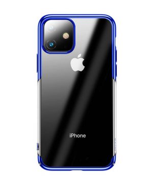 Ochranný tvrdý obal pre iPhone 11 v lesklej modrej farbe.