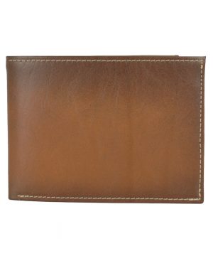 Luxusná kožená peňaženka č.8552, ručne tieňovaná v hnedej farbe