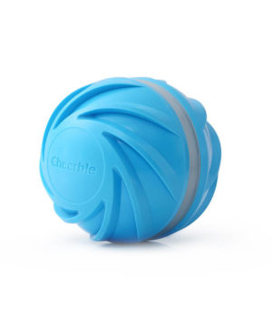 Interaktívna lopta pre psov a mačky Cheerble W1, Cyklónová verzia v modrej farbe