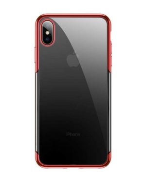 Ochranný silikónový obal pre iPhone XS v červenej farbe