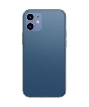 Sklenený obal pre iPhone 12 MINI v matnej modrej farbe