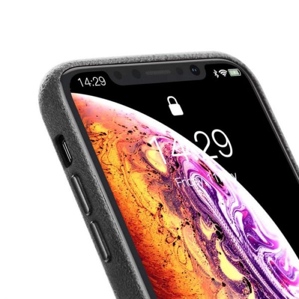 Luxusný ochranný kryt pre iPhone XS, Super Fiber Black - Image 6