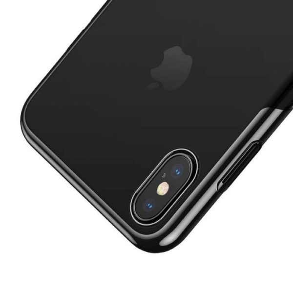 Luxusný ochranný tvrdý obal pre iPhone XS MAX, Glitter Black - Image 5