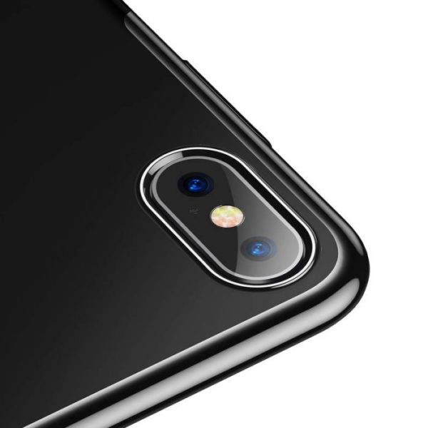 Luxusný ochranný tvrdý obal pre iPhone XS MAX, Glitter Black - Image 6