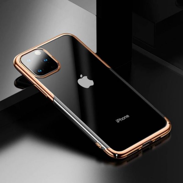 Luxusné puzdro pre iPhone 11 Pro MAX v lesklej ružovo zlatej farbe - Image 9