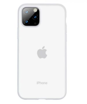 Ochranné puzdro pre iPhone 11 Pro MAX Jelly Liquid Silica Gel v transparentnej bielej farbe